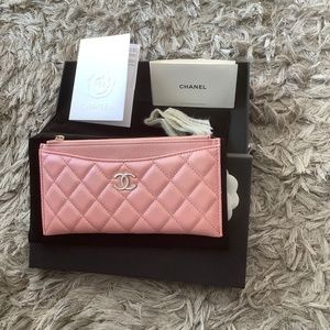 NWOT Chanel Pink Iridescent Wallet